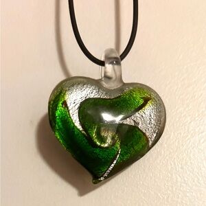 90s Style Heart Pendant Necklace